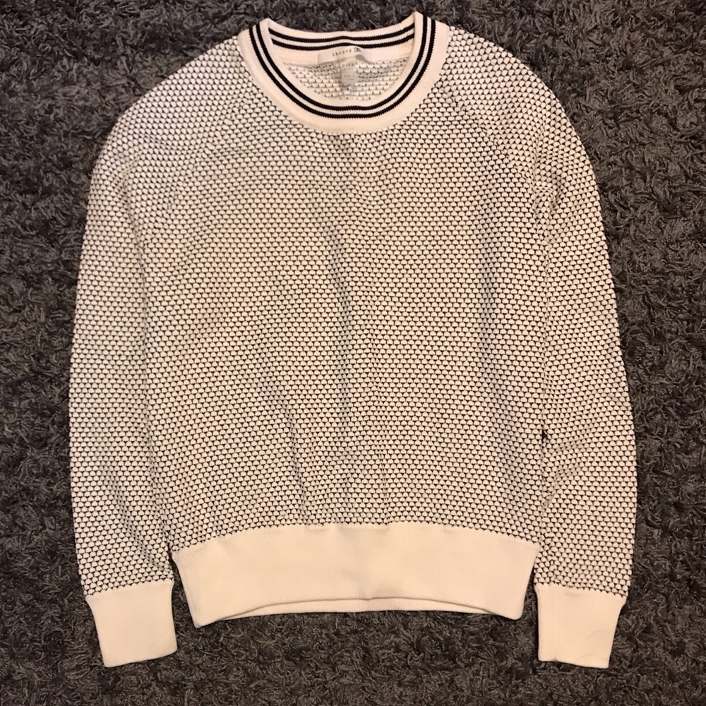 Theory sweater black and white NWOT